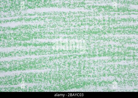 crayon vert pastel sur toile d'art blanc texture d'arrière-plan Banque D'Images