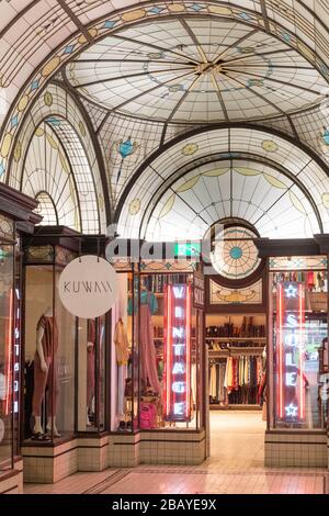 Arcade cathédrale dans le bâtiment Nicholas de Melbourne dans le CBD. Banque D'Images