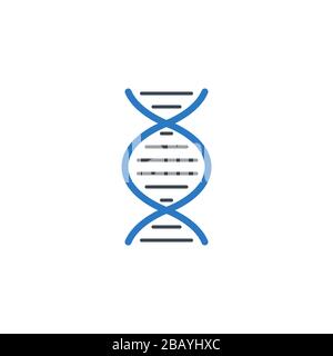 Icône de glyphe vectoriel lié à l'ADN. Illustration de Vecteur