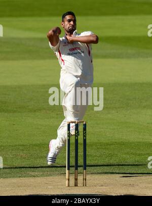 L'Ajmal Shahzad de Lancashire en action contre Middlesex Banque D'Images