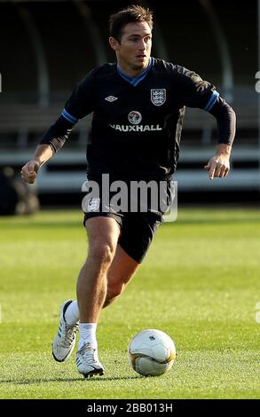 Frank Lampard, Angleterre, pendant la séance de formation à London Colney Banque D'Images