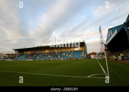 Vue générale sur Brunton Park, où se trouve Carlisle United. Banque D'Images