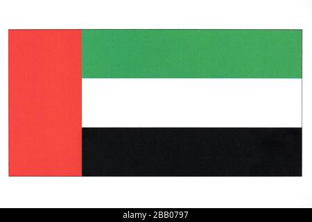 Drapeau des Émirats arabes unis. Banque D'Images