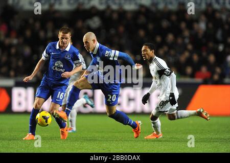 L'Everton Ross Barkley en action Banque D'Images