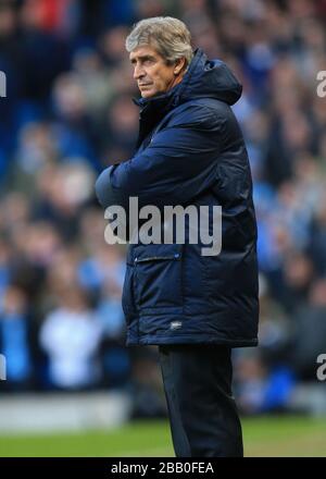 Manchester City Manager Manuel Pellegrini Banque D'Images