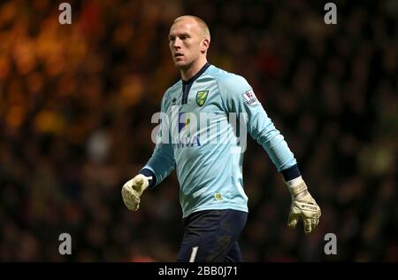 John Ruddy, gardien de but de Norwich City Banque D'Images