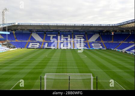 Vue générale sur le stade St Andrew, stade de Birmingham City Banque D'Images