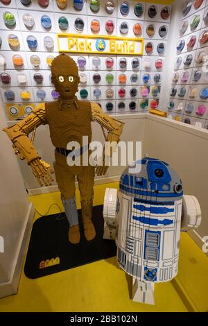 Boutique LEGO à Copenhague, Danemark, Europe Banque D'Images