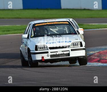 John Hammersley, Adam Brown, Vauxhall Astra GTE 16 V, Tin Tops, Classic Sports car Club, CSCC, Réunion de course de fin d'été, Donington Park, dimanche, 4ème se Banque D'Images