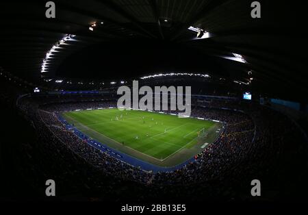 Vue générale sur le stade Etihad pendant le match contre Swansea City Banque D'Images
