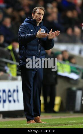 Le directeur de l'Angleterre Gareth Southgate Banque D'Images