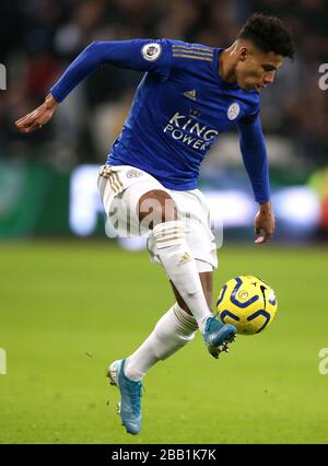 James Justin de Leicester City en action Banque D'Images