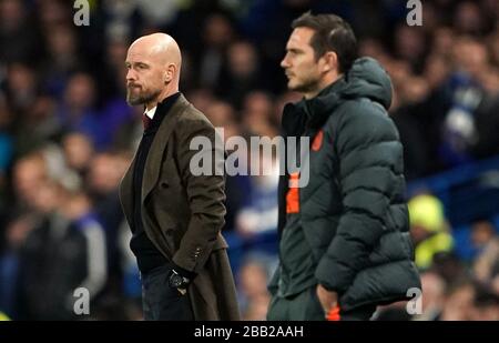 AJAX Manager Erik ten Hag sur l'écran tactile Banque D'Images