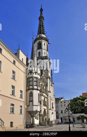 Hôtel de ville. Zabkowice Slaskie, Basse-silésienne Voivodeship, Pologne. Banque D'Images