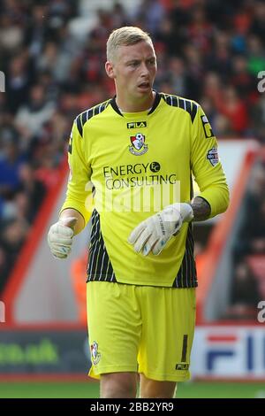 Gardien de but Ryan Allsop, AFC Bournemouth. Banque D'Images