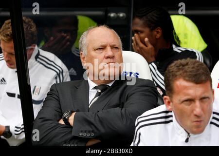 Martin Jol, responsable du FC Fulham Banque D'Images