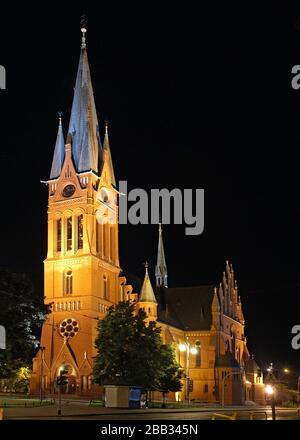 Église de garnison de Sainte Catherine d'Alexandrie. Torun, Voivodeship Kuyavian-Pomeranian, Pologne. Banque D'Images