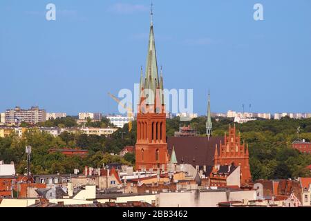 Église de garnison de Sainte Catherine d'Alexandrie. Torun, Voivodeship Kuyavian-Pomeranian, Pologne. Banque D'Images