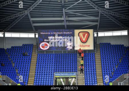 Vue générale sur le stade Madejski, stade de Reading Banque D'Images