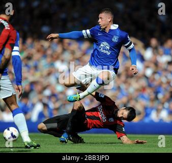 Ross Barkley d'Everton contre West Bromwich Albion Banque D'Images