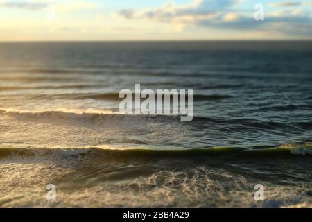 Plages de la Côte de Basques est la plus longue plage de Biarritz, située à un kilomètre, entre la Villa Belza et la plage de Marbella. Banque D'Images