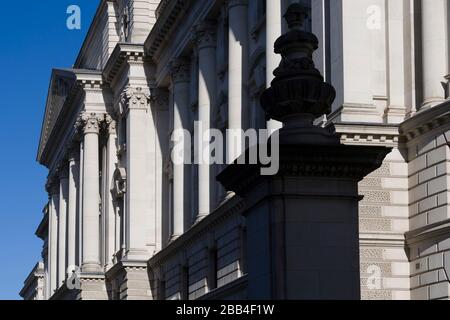 Bâtiment du Trésor de sa Majesté (HM Treasury), 1 chemin Horse Guards. Le Trésor de sa Majesté est parfois appelé l'Échiquier, ou plus officieusement Banque D'Images