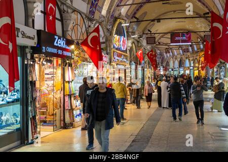 Türkei, Istanbul, Bazar de Grosser (türk. Kapali Carsi), das Einkaufsparadies der Touristen. Banque D'Images