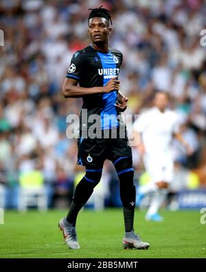 Club Brugge's Simon Deli en action Banque D'Images