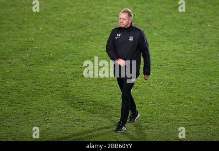 Gary Waddock, directeur de la conciergerie de Southend United Banque D'Images