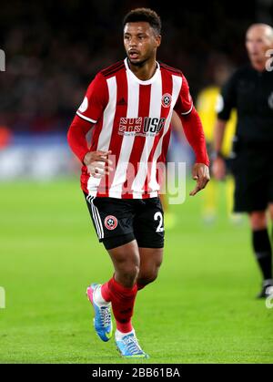 Lys Mouset de Sheffield United en action Banque D'Images