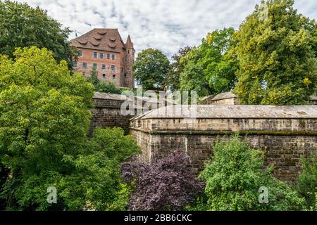 Le château impérial de Nuremberg Banque D'Images