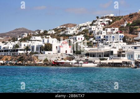 Port de Mykonos, Grèce Banque D'Images