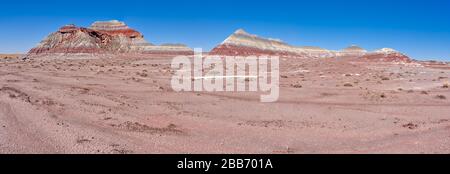 Le teepees, Petrified Forest National Park, Arizona, États-Unis Banque D'Images