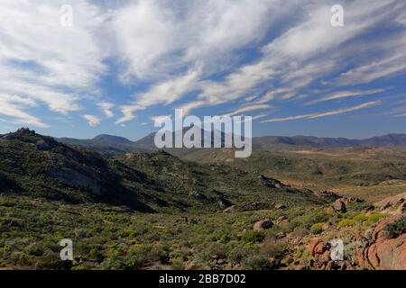 Paysages à proximité de Kharkams, près de Kammieskroon, à Namaqualand, au nord du Cap, en Afrique du Sud Banque D'Images