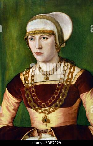 Portrait d'Ursula Rudolph 1528 Nuremberg 1502 Barthel Beham- Italie 1540 Allemand Allemagne Banque D'Images