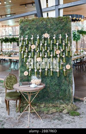 Un endroit bien frappé pour rencontrer les clients pour célébrer le mariage Banque D'Images