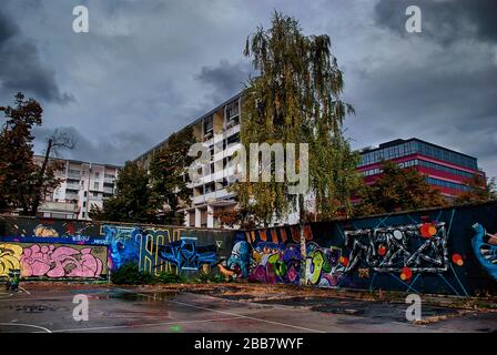 Centre social et culturel autonome de Metelkova à Ljubljana en Slovénie Banque D'Images