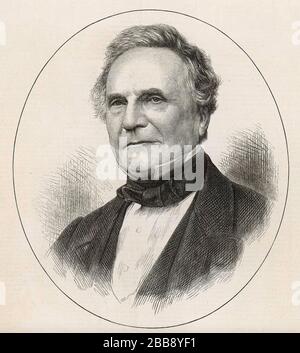 CHARLES BABBAGE (1791-1871) mathmaticien anglais, inventeur, philosophe, Banque D'Images