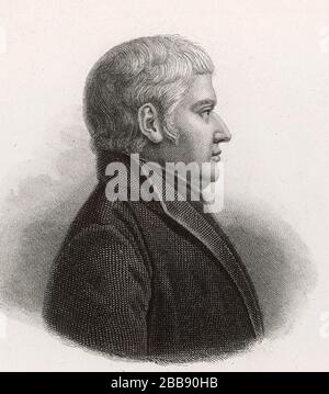 JOSEPH LANCASTER (1778-1838) Quaker anglais et innovateur dans l'éducation publique Banque D'Images