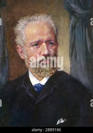 PYOTR ILYICH TCHAIKOVSKY (1840-1893) compositeur russe romantique vers 1885 Banque D'Images