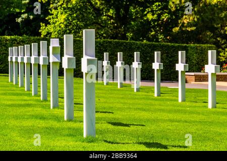 Cambridge, Royaume-Uni - 08 12 2017 : cimetière américain et Mémorial au soleil Banque D'Images