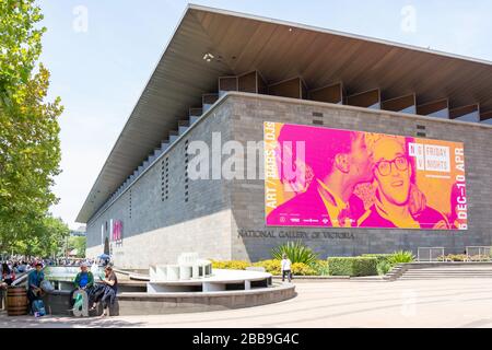 The National Gallery of Victoria, Arts Centre Melbourne, St Kilda Road, Southbank, City Central, Melbourne, Victoria, Australie Banque D'Images