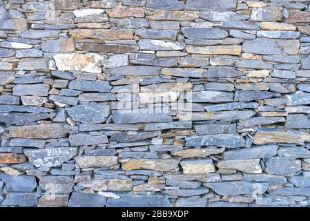 Vue de la texture de la paroi en pierre - typologie ligure Banque D'Images