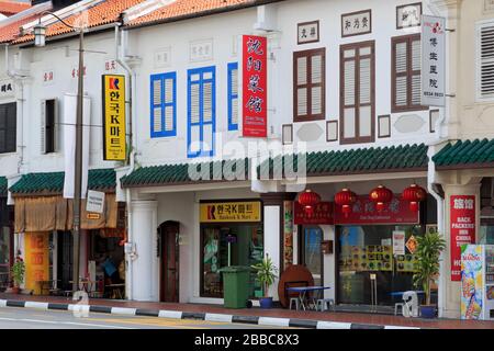 Upper Cross Street, quartier chinois, Singapour, Asie Banque D'Images