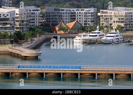 Port de plaisance de Keppel Bay, Singapour, Asie Banque D'Images