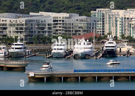 Port de plaisance de Keppel Bay, Singapour, Asie Banque D'Images