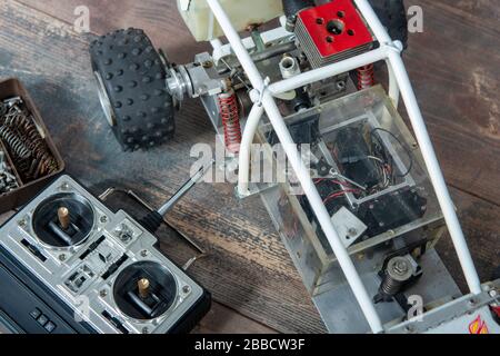 Jouet voiture de rallye modèle RC, buggy d'Afroad avec télécommande Banque D'Images