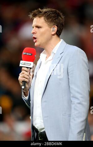 Jake Humphrey, présentateur BT Sport Banque D'Images