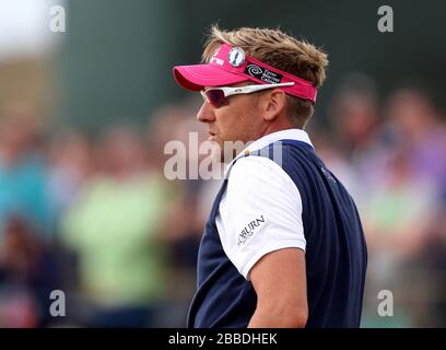 Ian Poulter, Angleterre, au cours du quatrième jour du championnat d'Open Championship 2013 au Muirfield Golf Club, East Lothian Banque D'Images