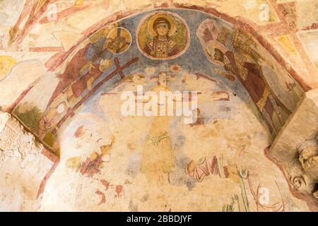 L'ancienne ville de Myra St demre quartier de la ville d'Antalya Turquie Église de Saint-Nicolas. Banque D'Images